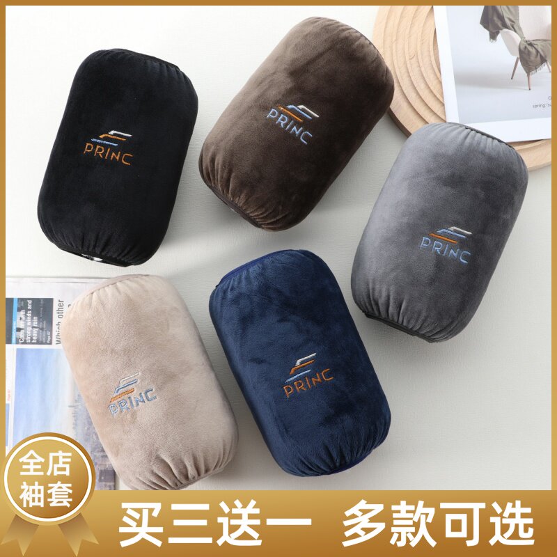 秋冬款男士袖套防污护袖绒布短款学生手袖套袖口防脏工作女士简约