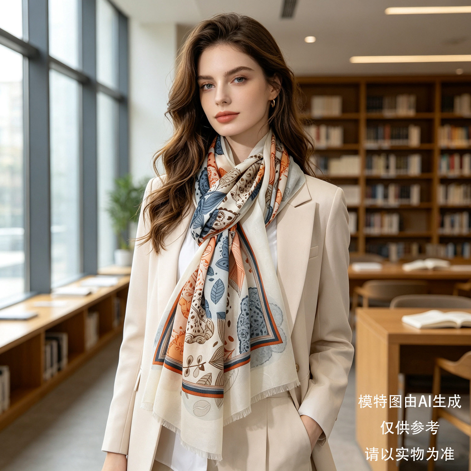 2026新款秋冬季薄款100%纯羊毛围巾羊绒披肩女时尚送长辈保暖围脖