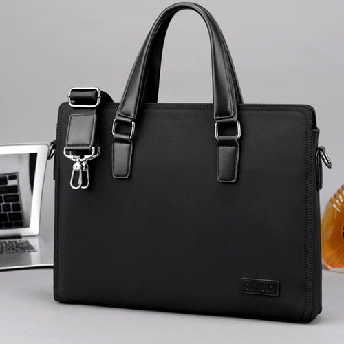 男士手提包休闲横款牛津布公文包