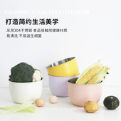 304不锈钢盆烘焙工具加深打蛋碗蛋糕容器打发奶油搅拌器专用烘培