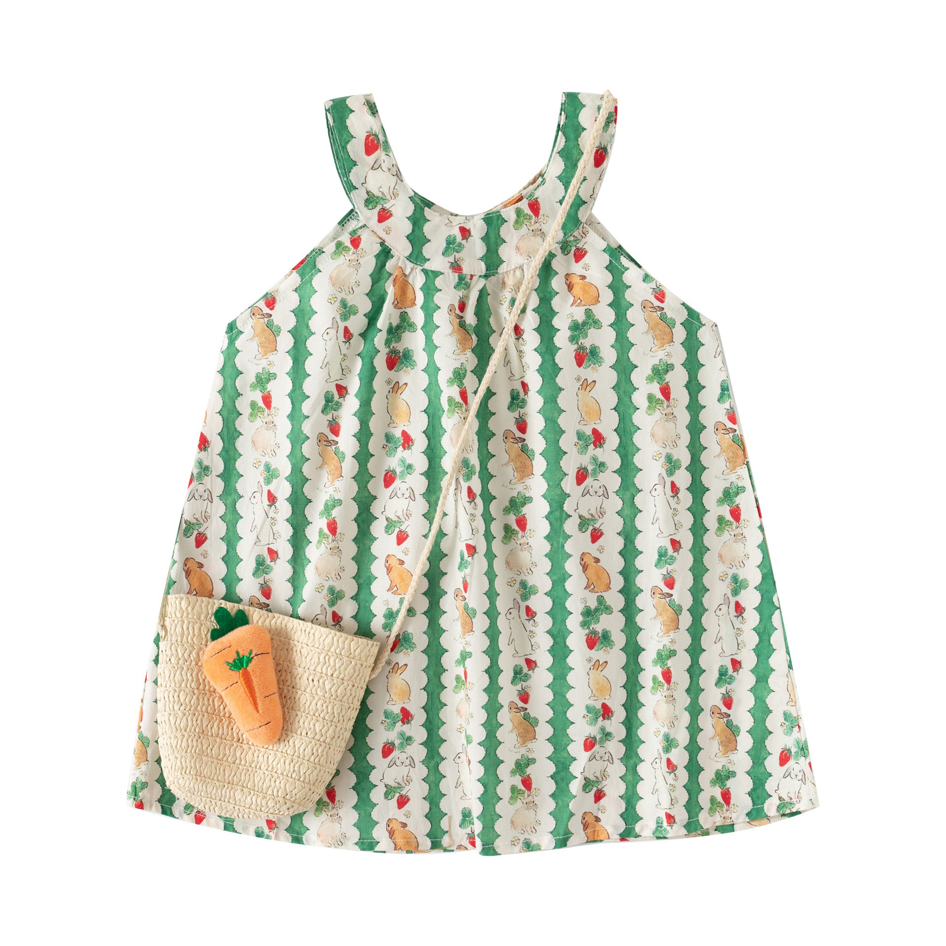 女童夏装连衣裙2025新款洋气儿童吊带沙滩公主裙宝宝小童裙子夏季