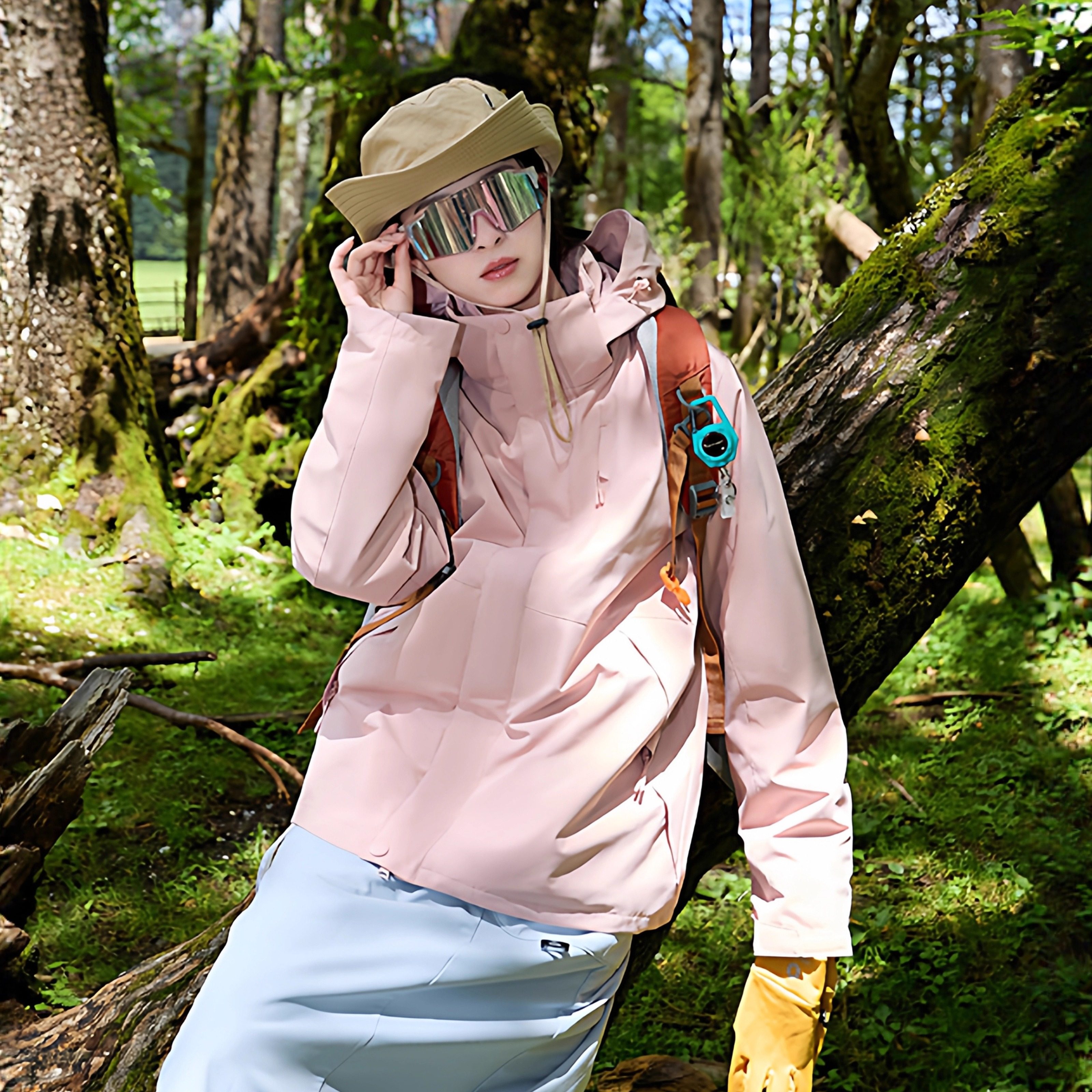 雪峰狼印轻量三合一冲锋衣女新款超好看情侣外套防风防水登山服男