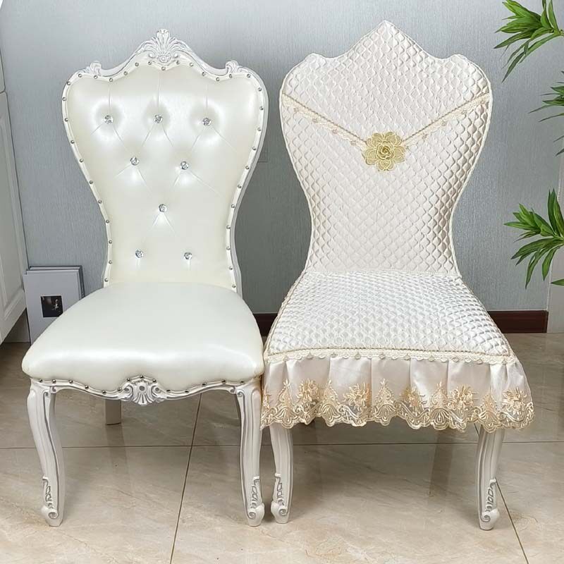 欧式弧形椅子套罩全包家用餐桌凳子套装坐垫餐椅靠背椅垫四季通用