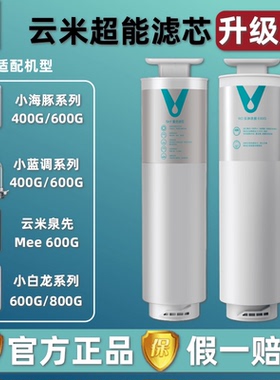 云米净水器小蓝调400G600G小白龙800G小海豚5in1复合RO反渗透滤芯