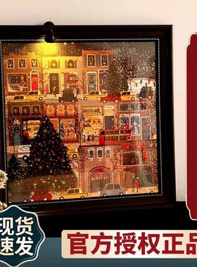 【亚马逊海外仓直发】正版Galison冬灯拼图相框高级金箔圣诞礼物