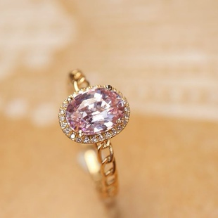 天然蓝宝石戒指 主石1.03ct 真钻石0.066ct 18k金镶嵌 星光闪耀