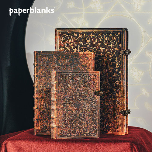 【停产】paperblanks佩兰克笔记本本子格利亚系列六芒星日记本记事本复古魔法书学生文具手帐种地吧李昊同款