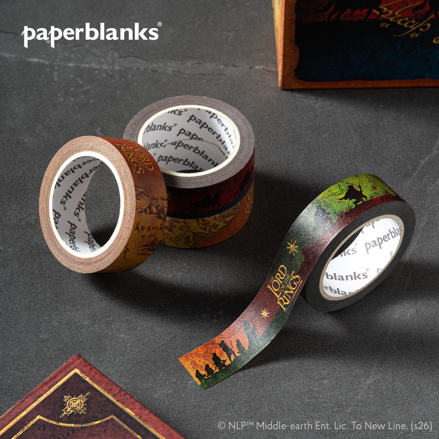 【2026年新款】paperblanks佩兰克指环王周边和纸胶带复古风文创品手账用品贴纸烫金精致贴纸图片
