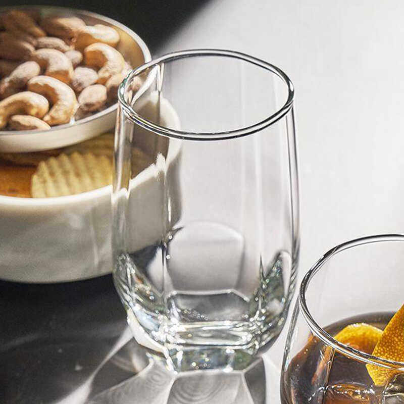 加冰工艺无铅进口方底酒吧玻璃杯