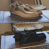 SONOFLOONG复古真皮袋鼠鞋 手工山羊皮烟胶底休闲鞋 日系磨砂皮翻毛