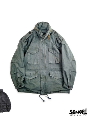 SONOFLOONG M51 M65四袋水洗夹克大衣宽松廓形立领长袖军事风复古