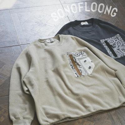 SONOFLOONG自发热摇粒绒口袋卫衣