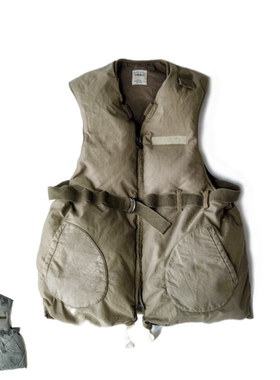 SONOFLOONG复古羽绒马甲男鹅绒内胆背心夹克羽绒服军事棉服VISVIM