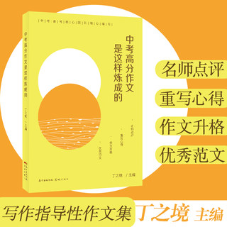 中考高分作文是这样炼成的 丁之境主编 名师解析点评中考作文越考越高分 初中作文集优秀范文高分必读冲刺 花城出版社