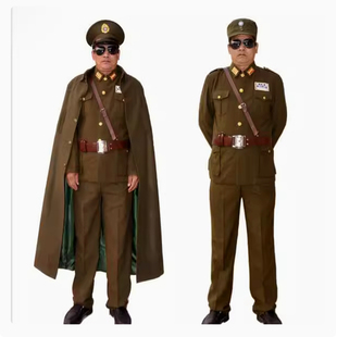 美式国军军装男女抗日军官特务服影视摄影民国表演出服装帽子成人