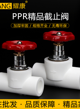 加厚 PPR水管阀门ppr升降式球阀204分256分截止阀 PPR水管管件配