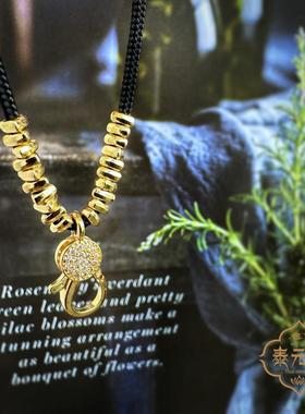 泰国泰牌男女同款镶钻吊坠项链