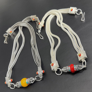 藏式金钢复古合金腰带藏袍藏族锅庄表演裹裙裹裙腰间腰链配饰