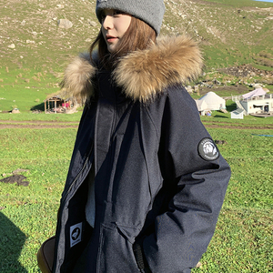 现货宽松款派克毛领羽绒服253A-Y805-P265-K365，女装派克服，浙宝253A