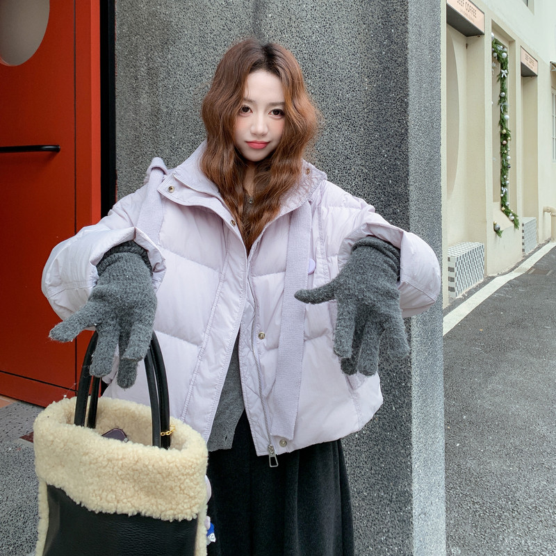 【新款】现货紫色短款连帽羽绒服253A-Y2585-p200-k299,女装羽绒服,浙宝253A