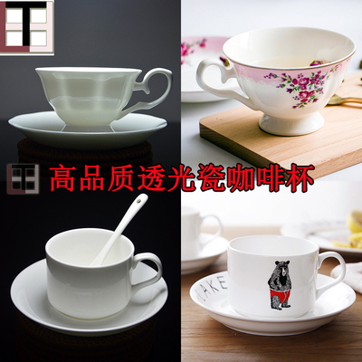 骨瓷咖啡杯白胎，水杯，透光瓷