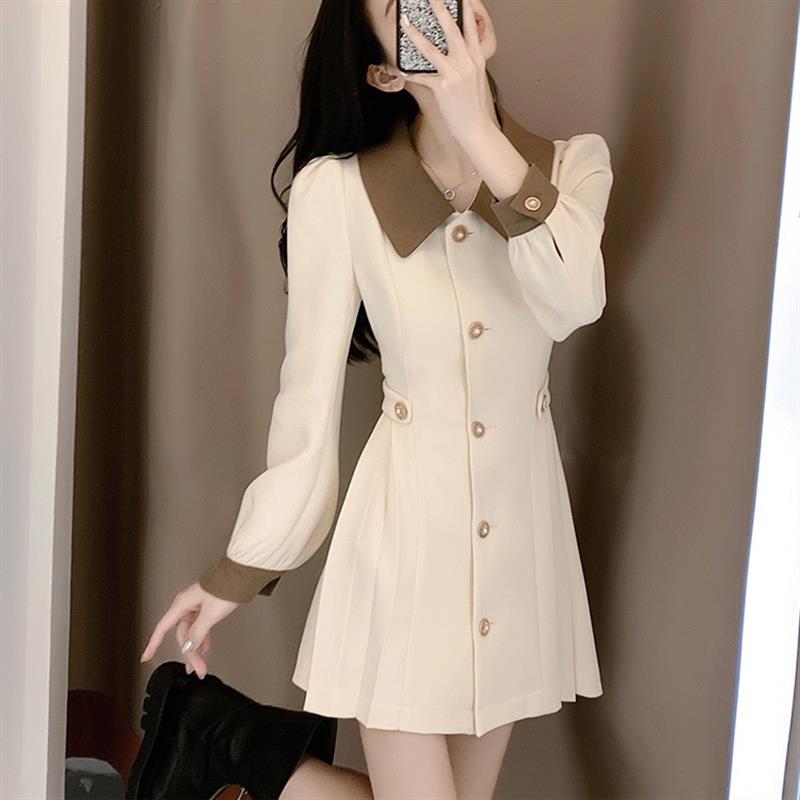 秋季长袖气质小个子减龄裙子女茶时尚套装