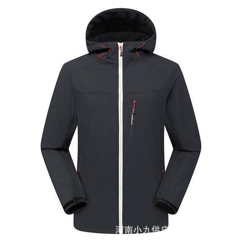 反光一体冲锋衣定制logo加绒保暖工作服刺绣户外团体活动服印LOGO