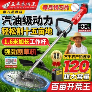五羊本田电动割草机家用大功率充电式锂电除草机新款小型打草神器