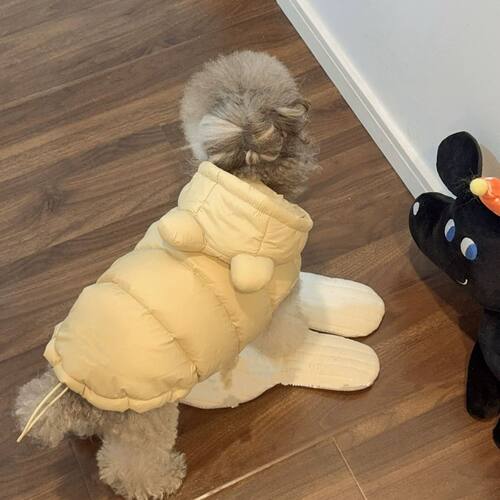 宠物衣服秋冬款狗狗棉服马甲雪纳瑞泰迪比熊博美猫咪加绒马甲