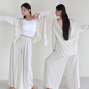 舞瑞祥成人现代舞漏背爵士舞禅修长袖长裤男女款中国舞高弹棉