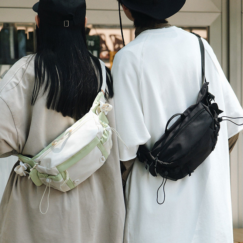 2025大容量胸包运动潮流斜挎包牛津布防水户外腰包个性骑行包简约