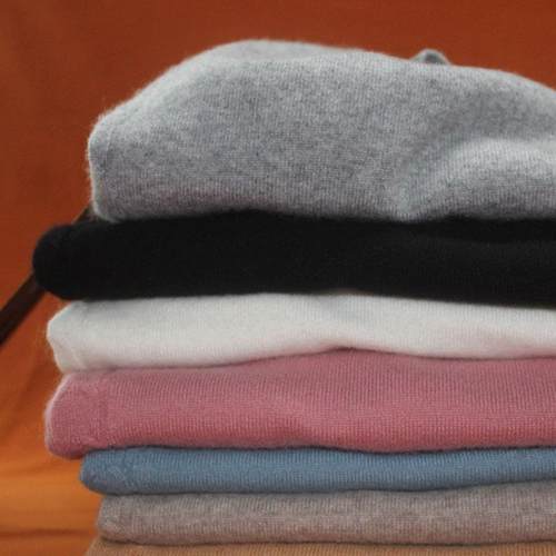 高领常规款长袖通勤宽松加厚纯色