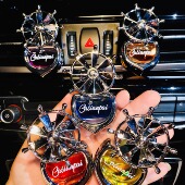 车载香水汽车香薰空调出风口风扇装 饰品车内香氛摆件车用持久淡香