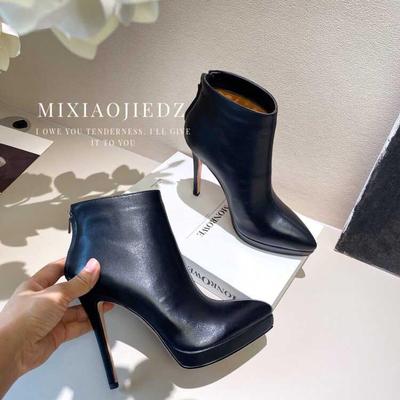 惜魅靴短靴超高跟防水