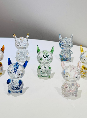 人造水晶送礼物龙年摆件