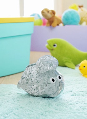 小白羊动物摆件可爱萌萌哒外贸出口手工玻璃制品装饰