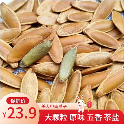 新货鹰嘴大美人甲南瓜子巴郎原味多味五香茶盐500克长粒大颗粒