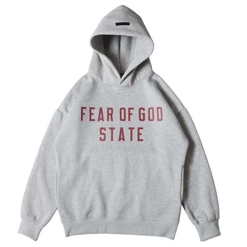 CN130秋冬新款潮Ess联名简约字母印花连帽卫衣潮男女纯棉宽松帽衫