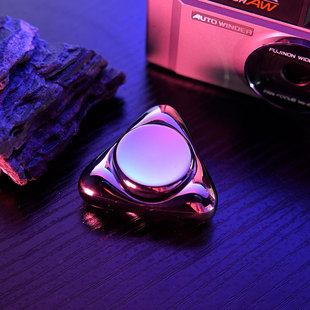 水滴幽浮指尖陀螺镜面不锈钢金属EDC解压玩具减压神器