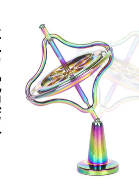 黑科技陀螺仪旋转指尖陀螺合金反重力不倒翁物理科教创意减压玩具