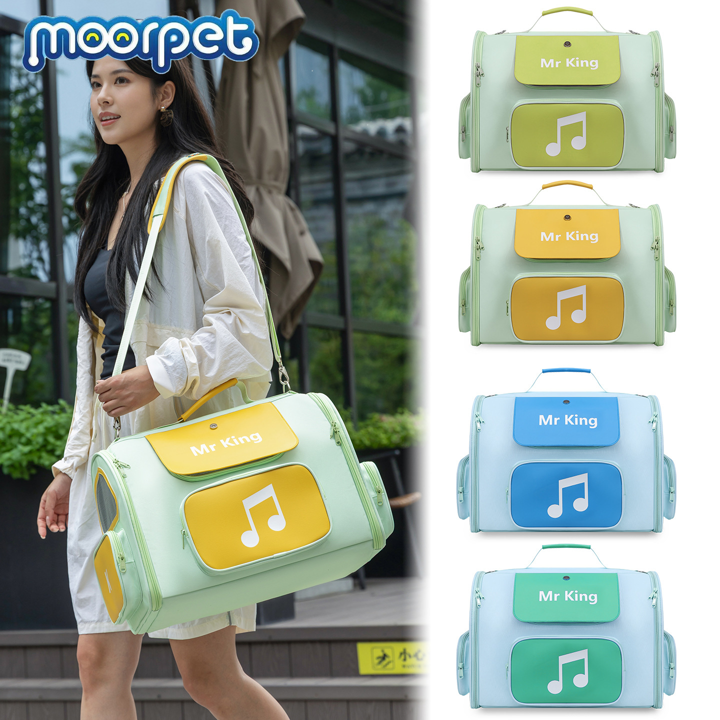 大容量便携出行可单肩手提宠物包