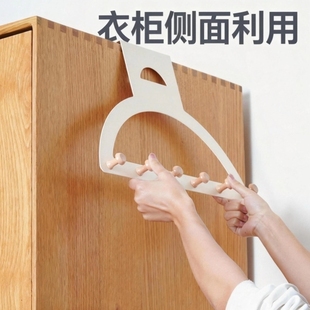 柜子侧边挂钩衣柜外侧面挂衣架高级感柜顶门後置物架免打孔挂架