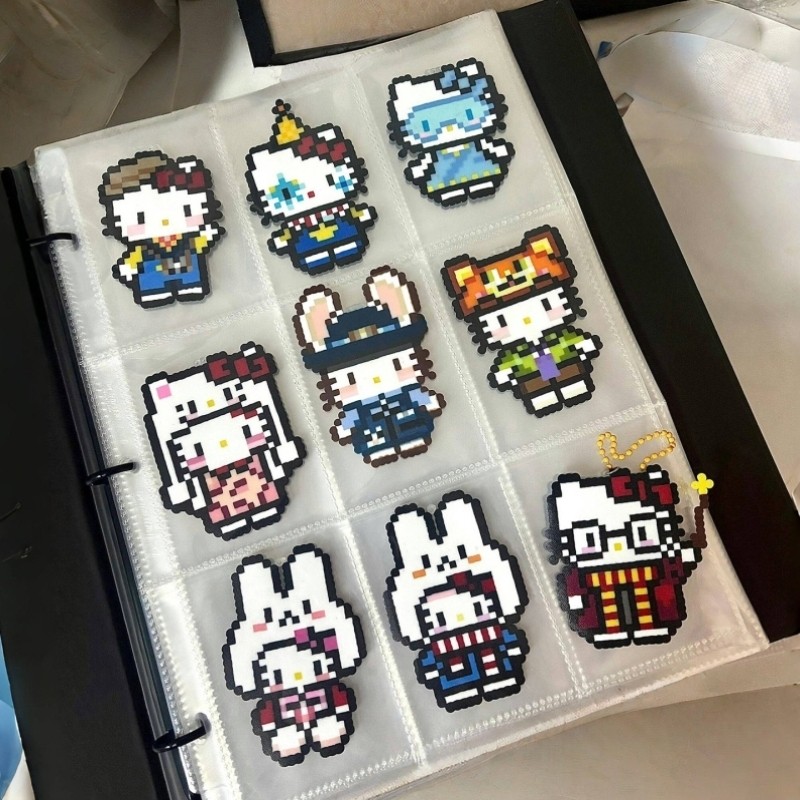 【拼豆收纳新方式get】拼豆成品透明收纳册四九宫格收纳本收纳盒,收纳整理,卡片收纳盒/册,淘宝优惠券,粉丝福利购,淘宝优惠卷