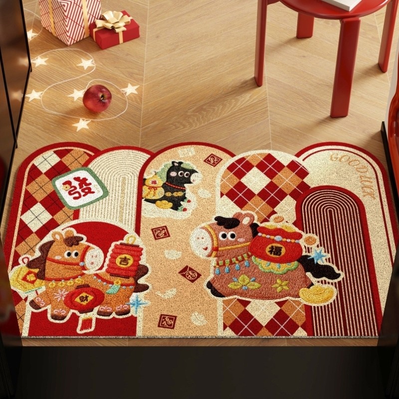2026马年新年入户门丝圈地垫高级感入户门垫门口进门垫子入门室外,居家布艺,入户地垫,淘宝优惠券,粉丝福利购,淘宝优惠卷