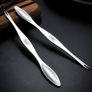 蟹针304不锈钢吃螃蟹工具餐厅蟹勺蟹叉子商用大闸蟹海鲜针拆蟹肉