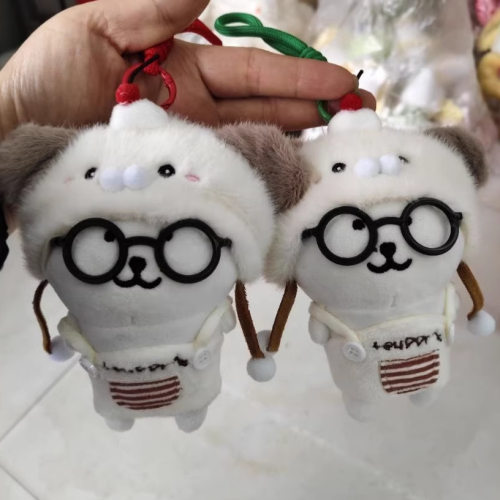 可爱萌网红自嘲熊挂件毛绒玩具公仔小熊包包挂饰钥匙扣布娃娃玩偶