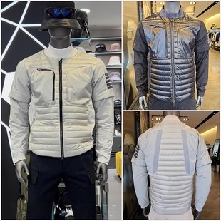 25韩国秋冬高尔夫男士立领拉链夹克服装保暖羽绒服运动可拆卸袖子