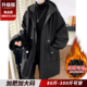 加棉外套男装 300斤 棉衣棉服胖子宽松加肥加大码 冬季 高级感中长款