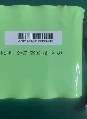 适用于科力建元KL-702双通道注射泵电池 NI-MH 8*67A3800mAh 9.6V