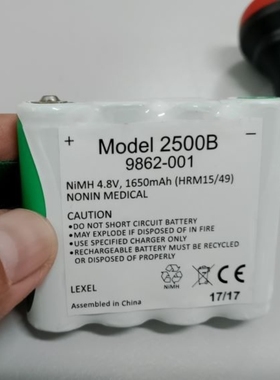 燕牌NONIN 2500手持式脉搏血氧仪电池 配件现货4.8V1650mAh电池组